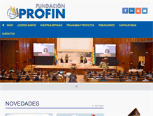 Tablet Screenshot of fundacion-profin.org